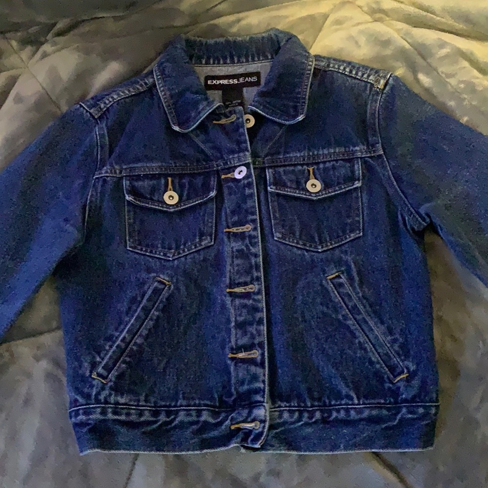 EXPRESS JEANS Distressed Denim Jacket